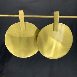 brass metal base earrings